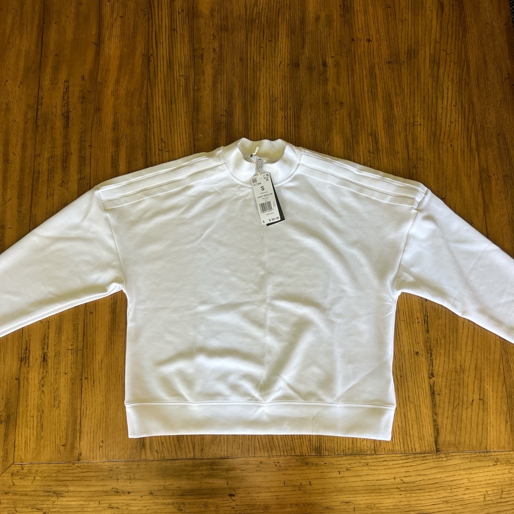 adidas White Crewneck Men's Sweater